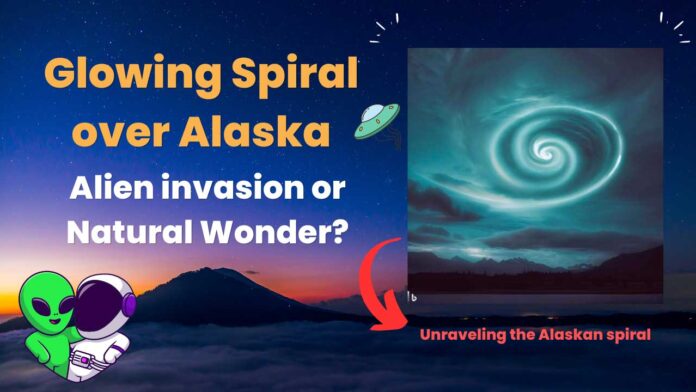 Mysterious Spiral in the Alaskan Sky